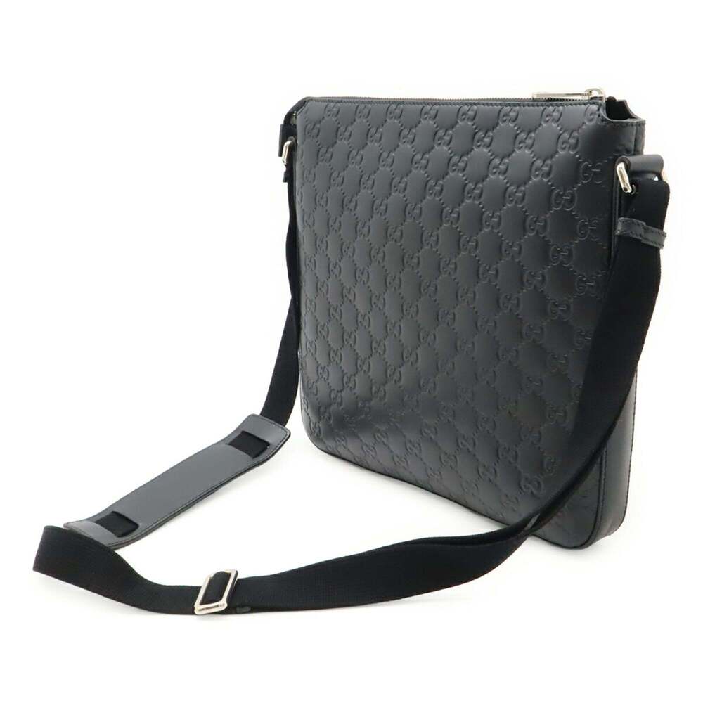 GUCCI Black Leather Shoulder Bag - Picture 3 of 9